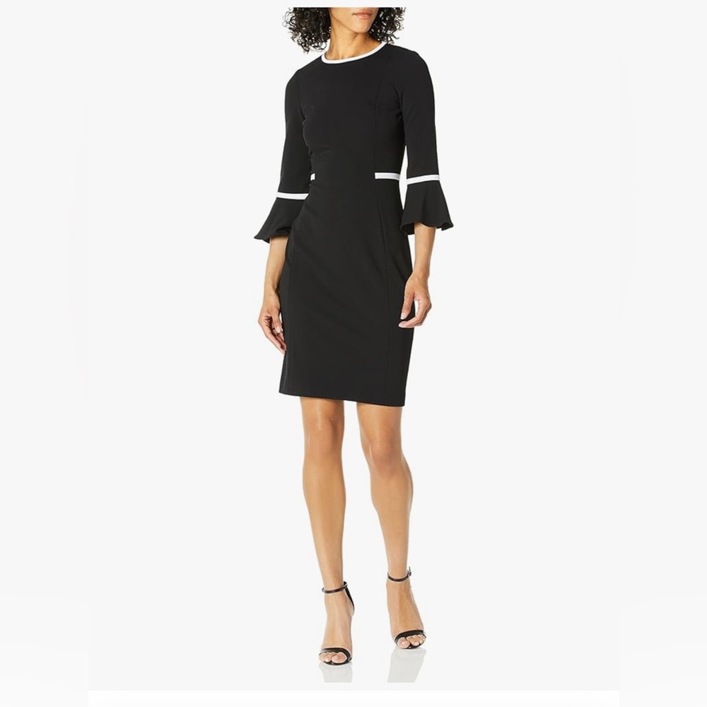 NWT - Calvin Klein Black & White Dress Size 6